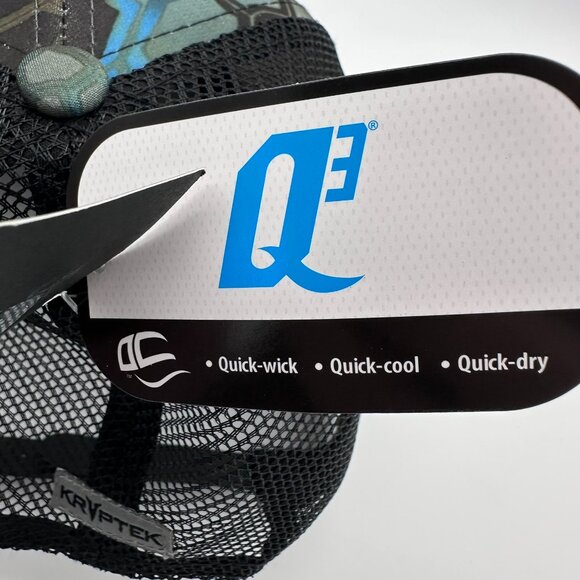 Kryptek Spartan Structured 6 Panel Meshback Snapback Cap, OSFM, Neptune/Black - Picture 10 of 15